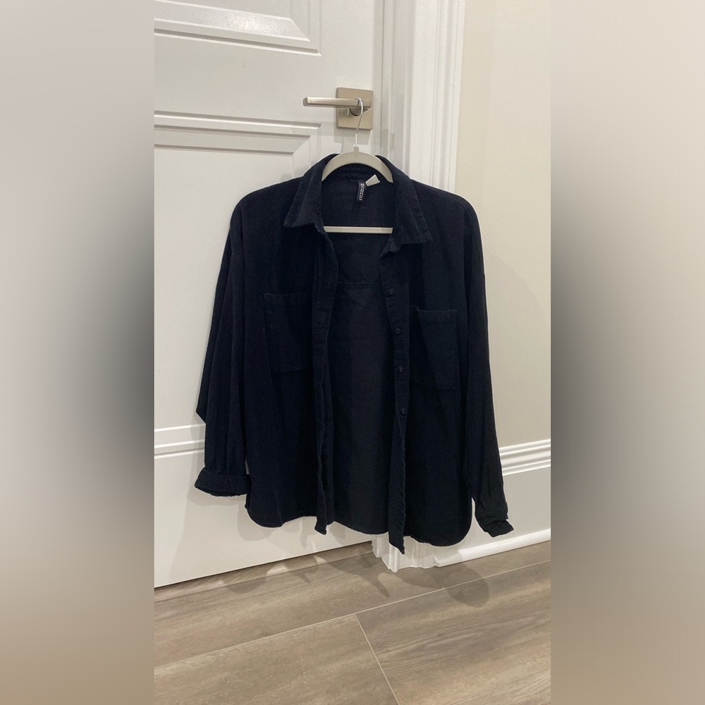 Black button up jacket